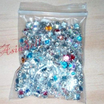 200pcs 4mm ss16 Glass Silver Rhinestones Crystals Clothing Sewing Accessories - - Asia Sell