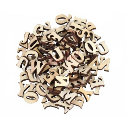 Pile of wooden letters on a white background | Asia Sell