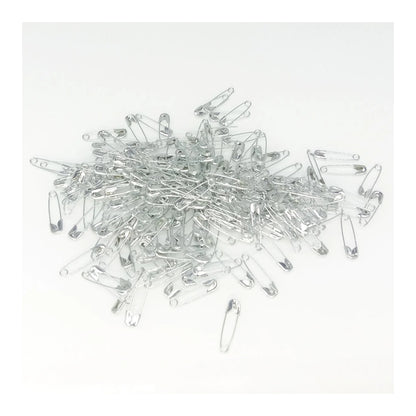 200pcs Mini Safety Pins 18mm Black/Gold/Silver for Jewelry Clothes Accessories - Silver - Asia Sell