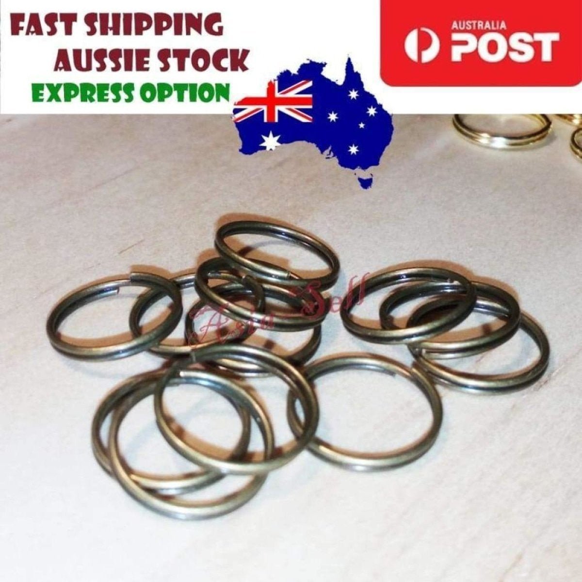 200x 12mm Bronze Split Key Rings Small Keyrings Keys Double Loops Fashion - Asia Sell