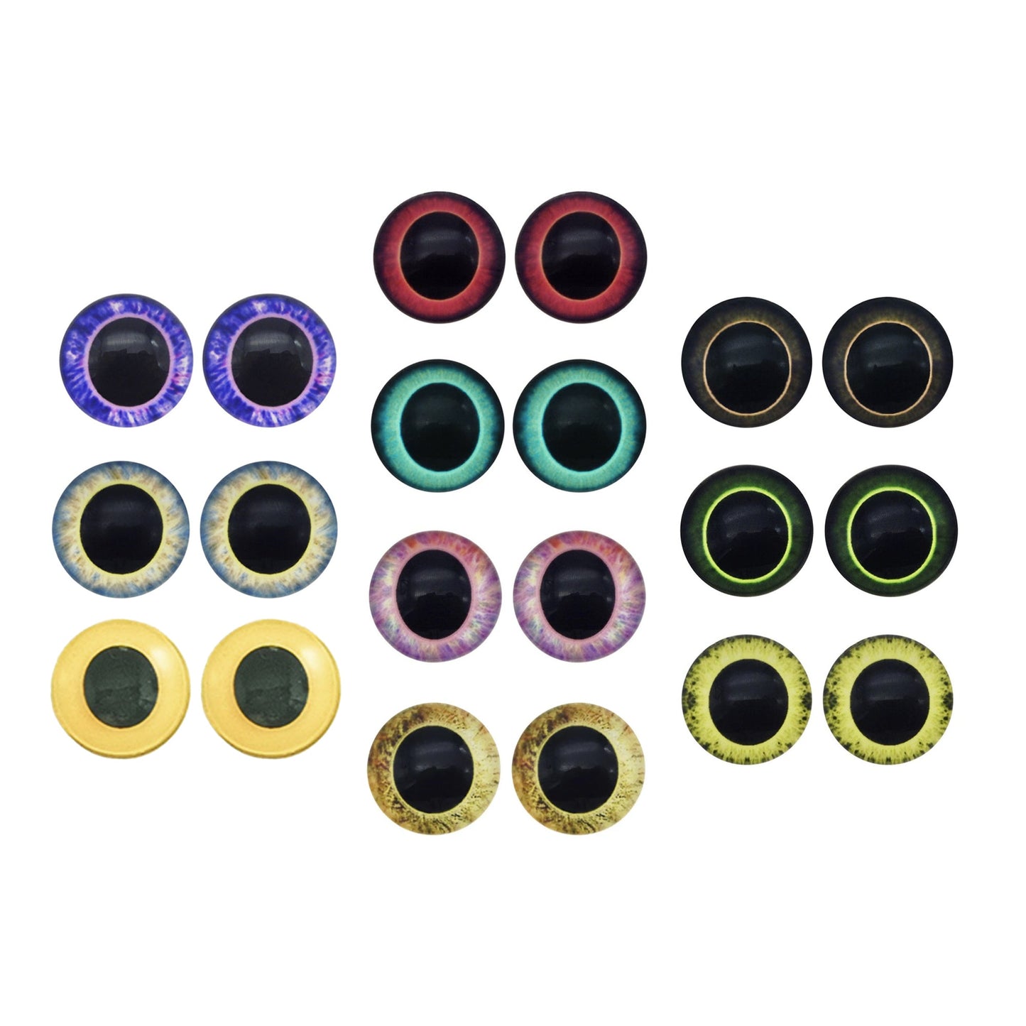 10/40pcs 20mm Doll Owl Animal Glass Eyes Large Pupils Glass Cabochon