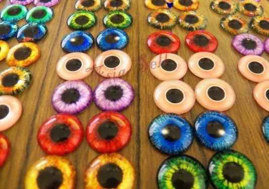 20pcs 10mm Eyeballs Eye Balls Glass Dolls Eyes DIY Crafts - Asia Sell - Asia Sell