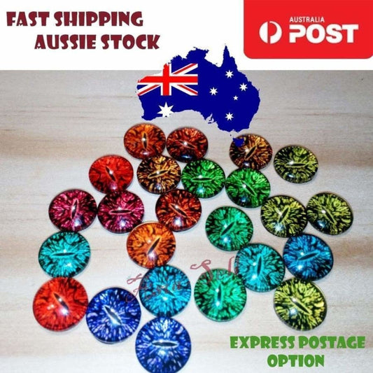 20pcs 10mm Glass Doll Eyes Cat DIY Craft Toy - - Asia Sell