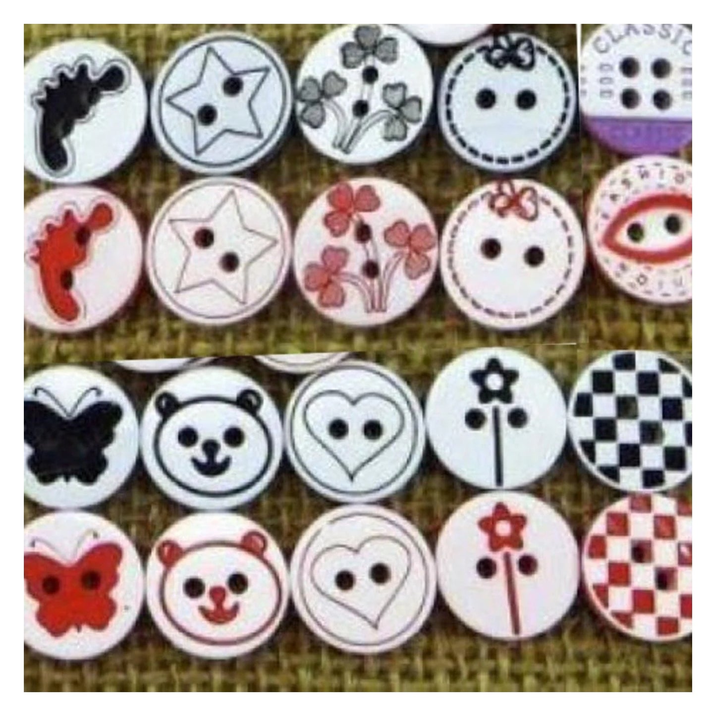 20pcs 12.5mm 2/4 Hole Buttons Mixed Colour Children's Clothing Sewing - Mixed - Asia Sell