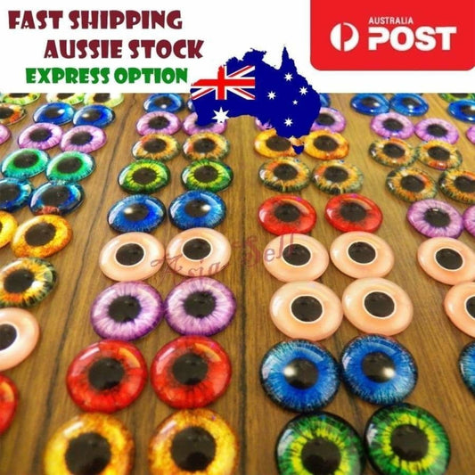20pcs 12mm Eyeballs Glass Dolls Eyes DIY Craft Cabochon Crafts - Asia Sell - Asia Sell