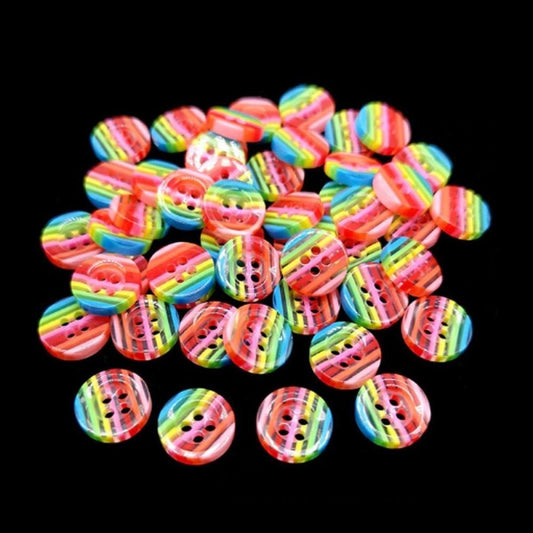 20pcs 13mm 2 Hole Buttons Pattern Multicoloured Children's Clothing - - Asia Sell