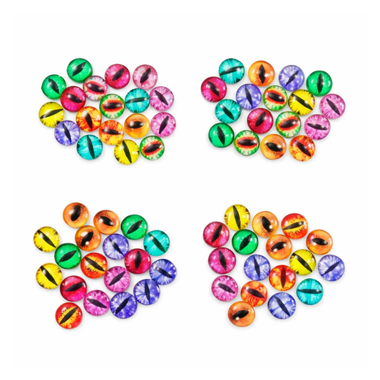 20pcs 15mm Cat Eye Eyeballs Balls Glass Dolls Eyes Cabochon - Asia Sell