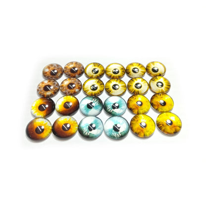 20pcs 8/12/18mm Glass Doll Eyes Animal DIY Crafts Eyeballs Eye Jewelry Making - 12mm - - Asia Sell