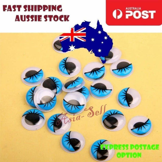 20pcs Plastic Joggle Eyes Large 20mm for Dolls Craft Toys Moving Googly Boggle Eyes - Asia Sell