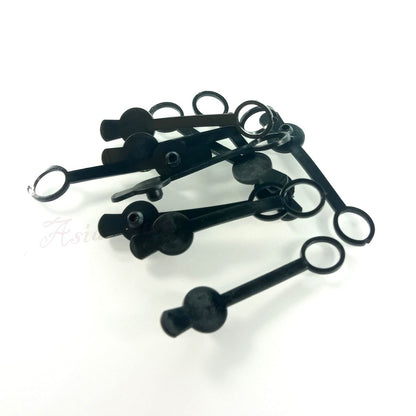 20pcs Waterproof Caps for 2.1mm 2.5mm 1.35mm Plugs DC-022B DC099 DC Power Jack Black - 1.3mm Small Ring - Asia Sell