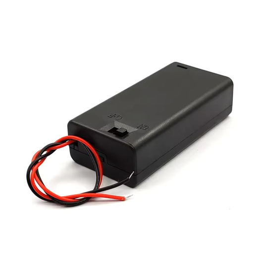 20pcs 2xAA Battery Holder 1.5V Switch Lid Box 3V AA Case Wires 2 x AA 2x1.5V