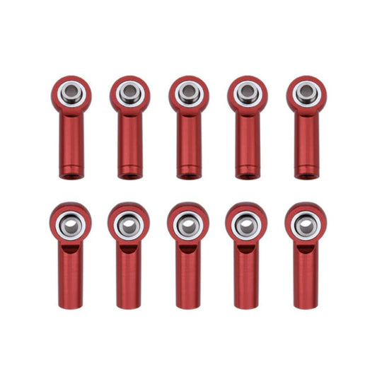 2/10pcs 25mm CW or CCW M4 Ball Head Link End Holder Tie Rod Red - 2pcs CW - Asia Sell