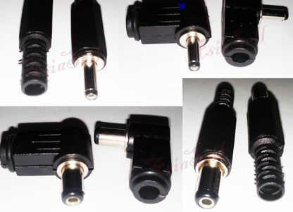 2/10pcs 3.5x1.3mm 5.5x2.1mm/2.5mm Male Plug DC Power Adaptor Jack Connector - 2x 3.5x1.3mm Male 10mm Shaft - - Asia Sell