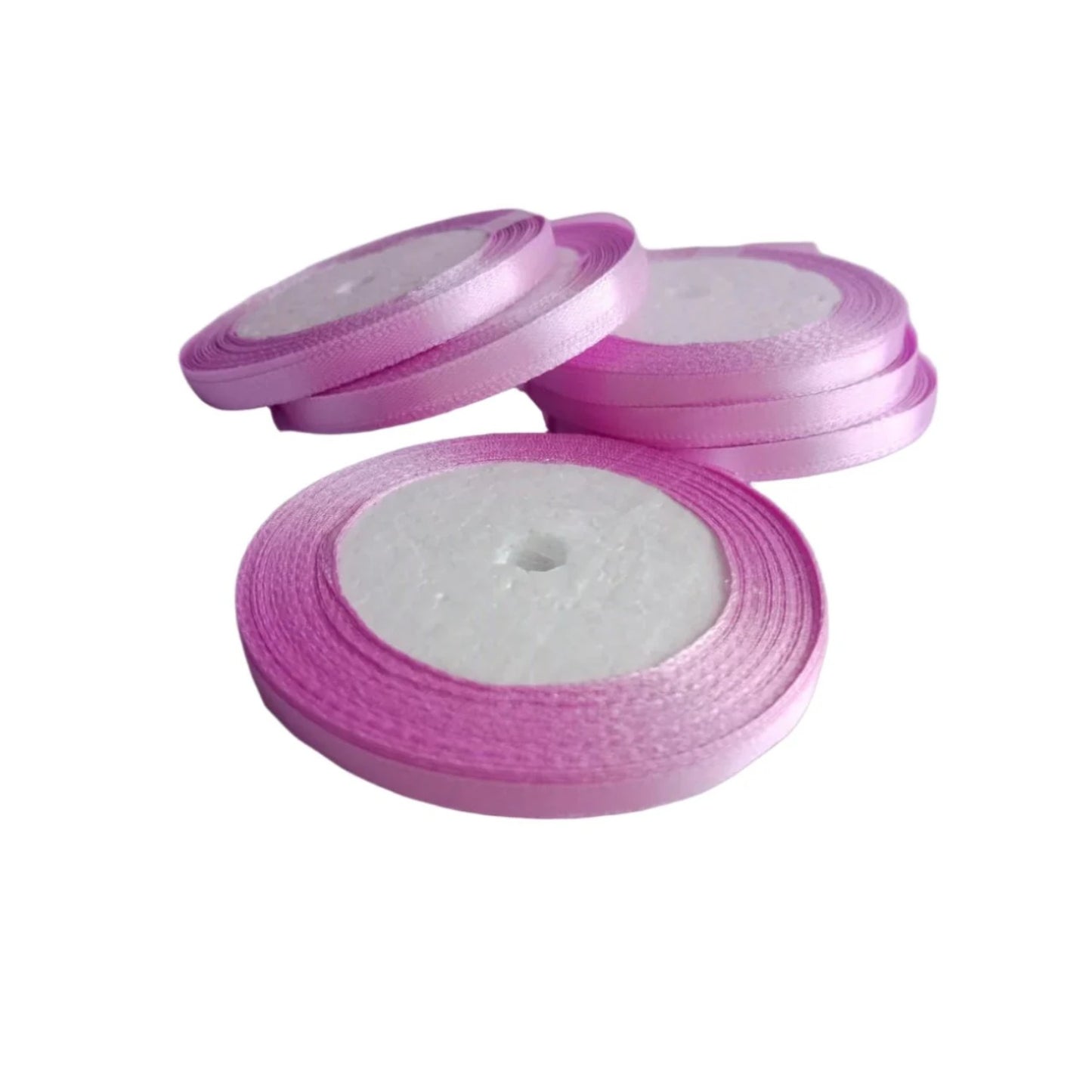 22m 6mm Polyester Ribbon for Crafts Bow Gift Wrapping Party Wedding Hair Christmas Decoration DIY - Pink Purple - Asia Sell