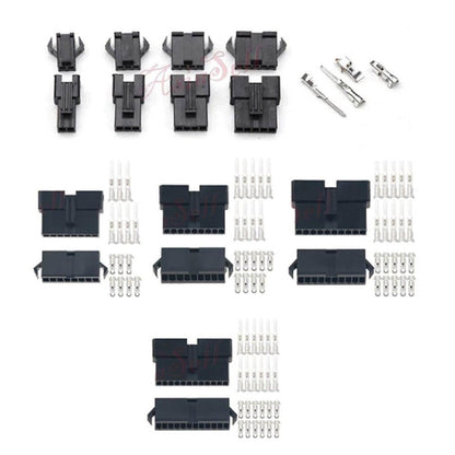 25 Pairs 2.54mm Connector 2/3/4/5/6/7/8/9/10/11/12 Pin Cable Plug Male Female - 2 Pin - Asia Sell