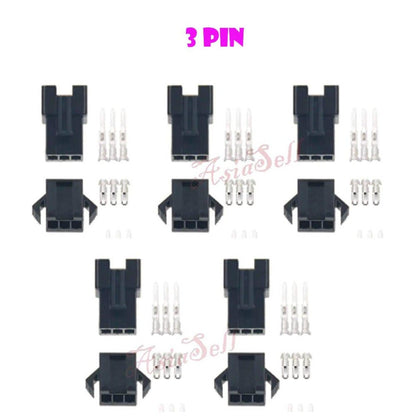 25 Pairs 2.54mm Connector 2/3/4/5/6/7/8/9/10/11/12 Pin Cable Plug Male Female - 2 Pin - Asia Sell