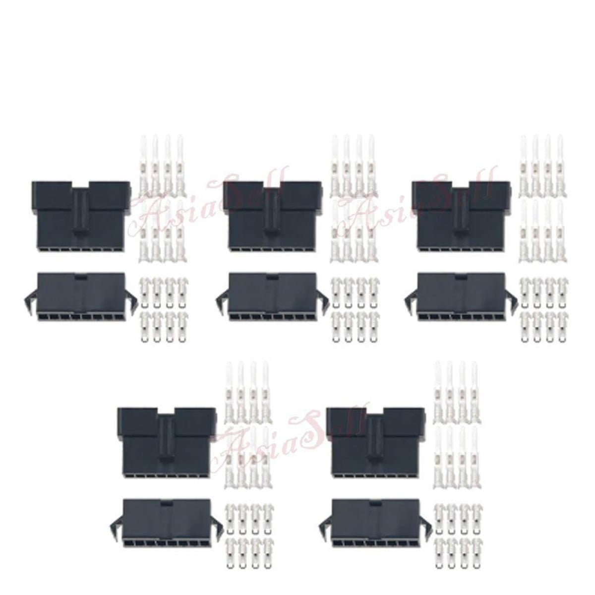 25 Pairs 2.54mm Connector 2/3/4/5/6/7/8/9/10/11/12 Pin Cable Plug Male Female - 8 Pin - Asia Sell