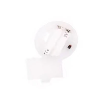 2XAAAWhiteBatteryHolderPanelMountCaseWithTabsSwitchLidHolders | Inside view