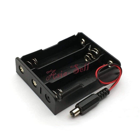 2pcs 11.1 V Battery Holder 3x18650 Plastic Battery Holder Box Case DC Plug Jack - Asia Sell