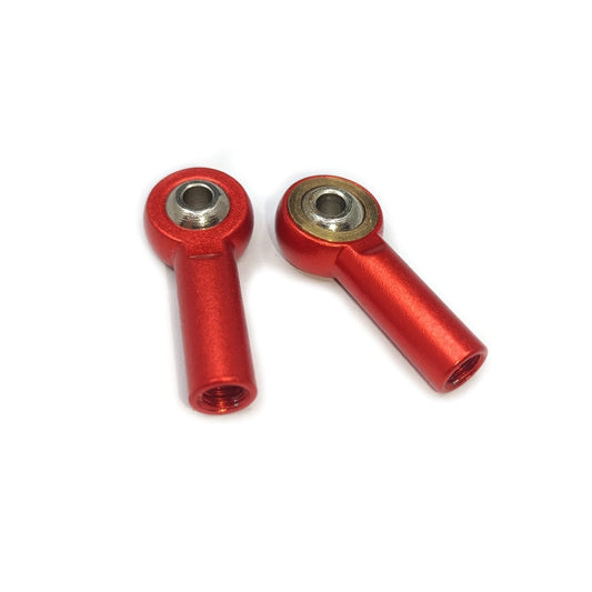 2pcs 26mm Link End Holder M3 Ball Head Aluminium Tie Rod Red Clockwise - - Asia Sell