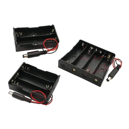 2pcs 2x 3x 4x 18650 Battery Holder 3.7V Storage Box Case Leads Wires with Plug - 2/3/4x18650 - Asia Sell
