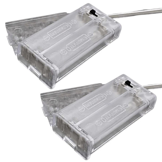 2pcs 2xAA Battery Holder Box Case With Switch 3x1.5V 4.5V 2A Transparent - Asia Sell