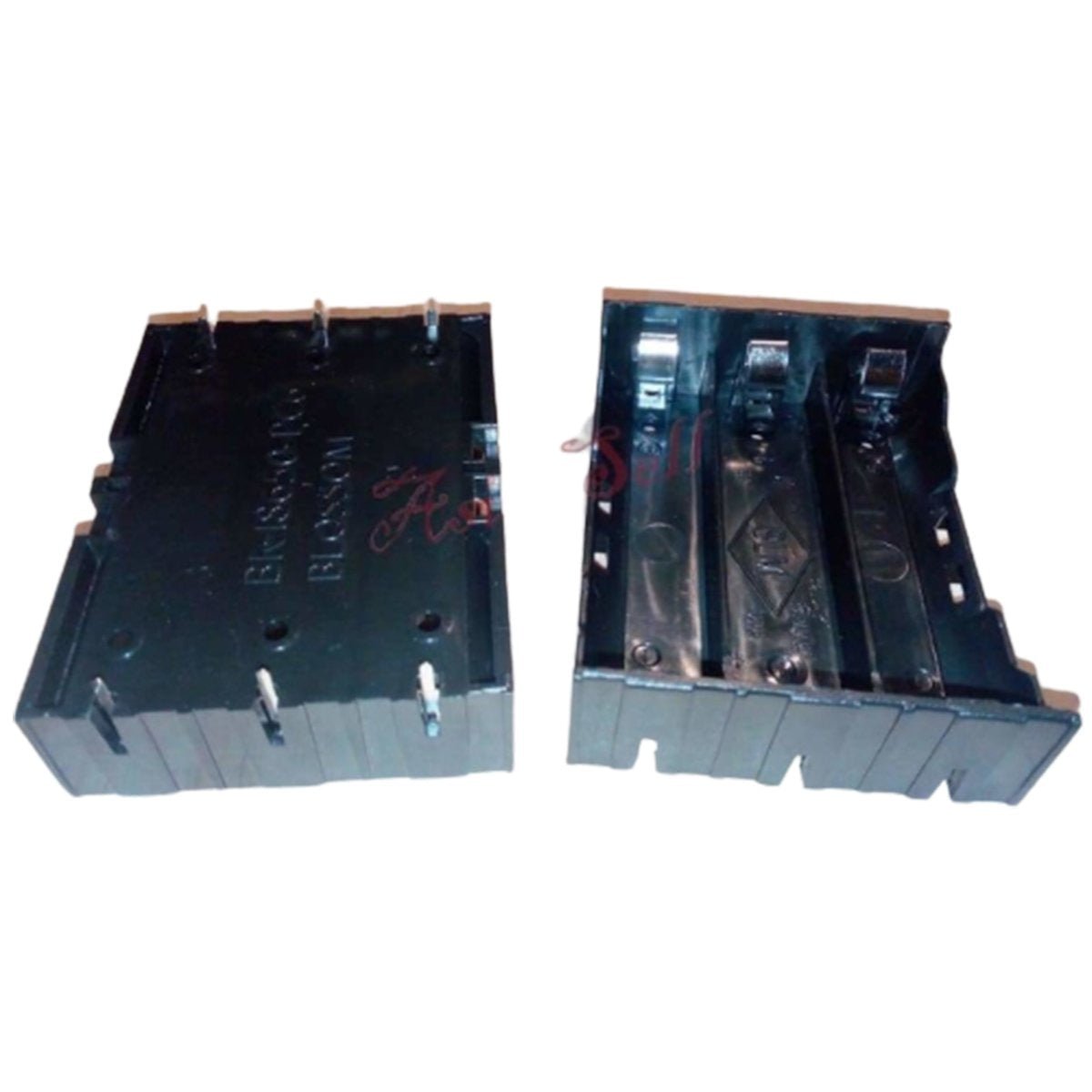 2Pcs 3X18650 Battery Holder Box Case 3.7V Pcb Tabs Pins Connectors 3 X 18650 Holders