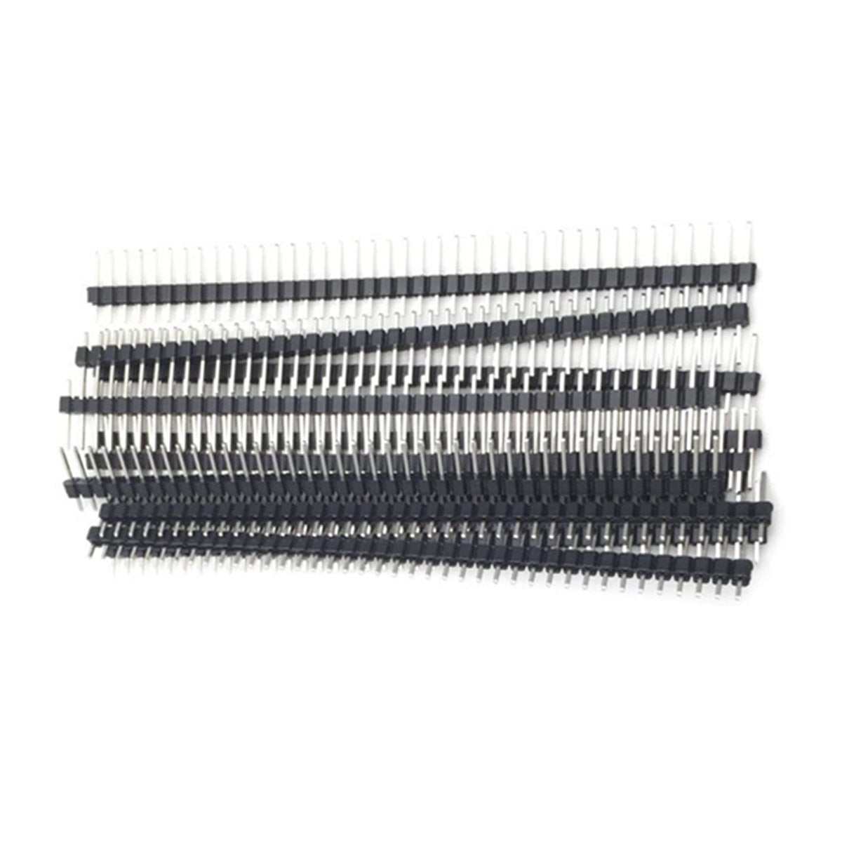 2pcs 40 Pin 1x40 Single Row Female Male 2.54mm Pitch Header Straight Right Angle Adapter - 2x Male Header - - Asia Sell