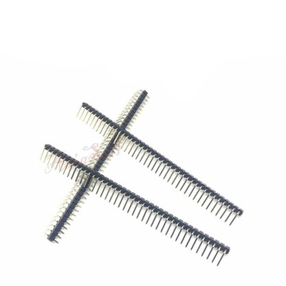 2pcs 40 Pin 1x40 Single Row Female Male 2.54mm Pitch Header Straight Right Angle Adapter - 2x Right Angle Male - - Asia Sell