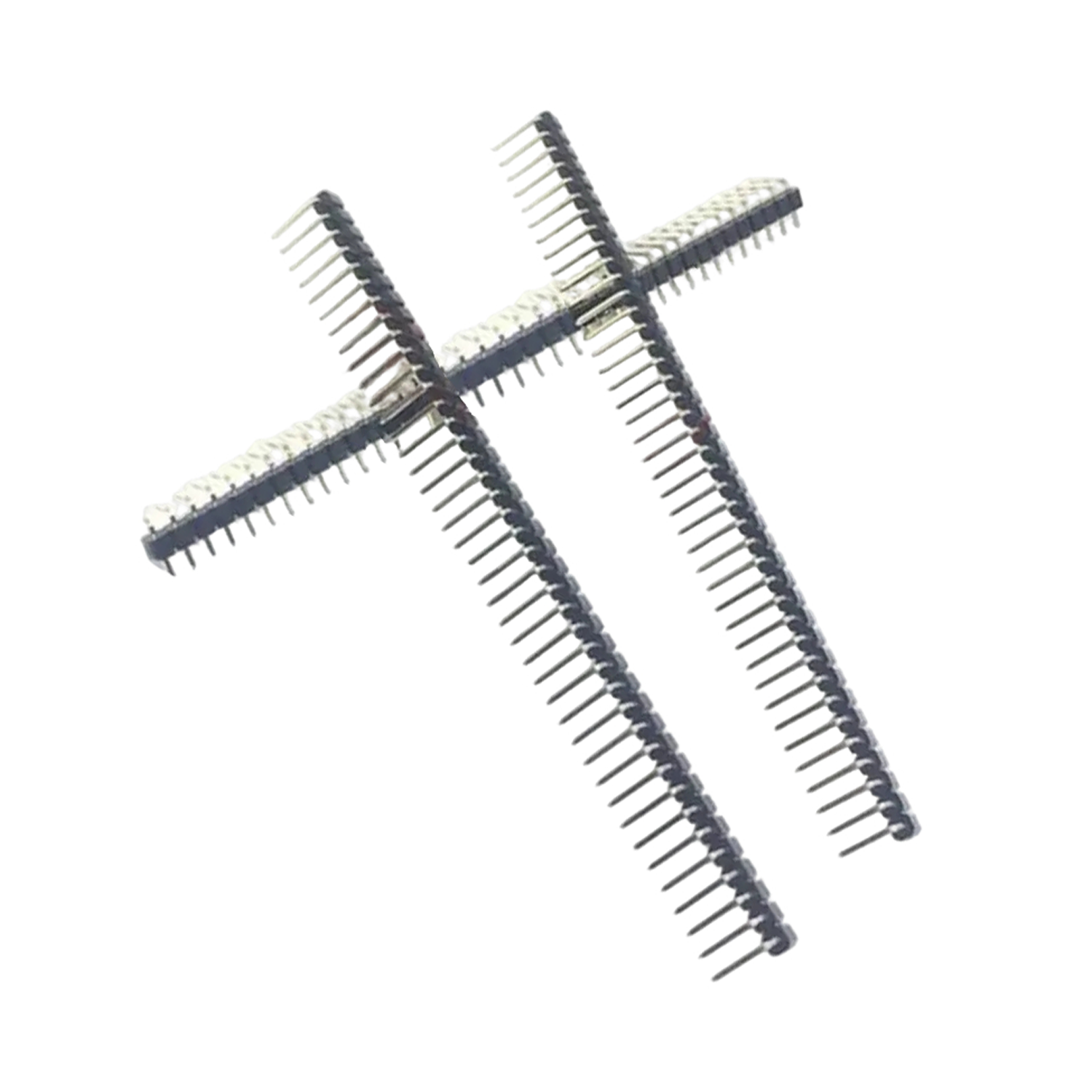 2pcs 40 Pin 1x40 Single Row Female Male 2.54mm Pitch Header Straight Right Angle Adapter - 2x Right Angle Male - Asia Sell