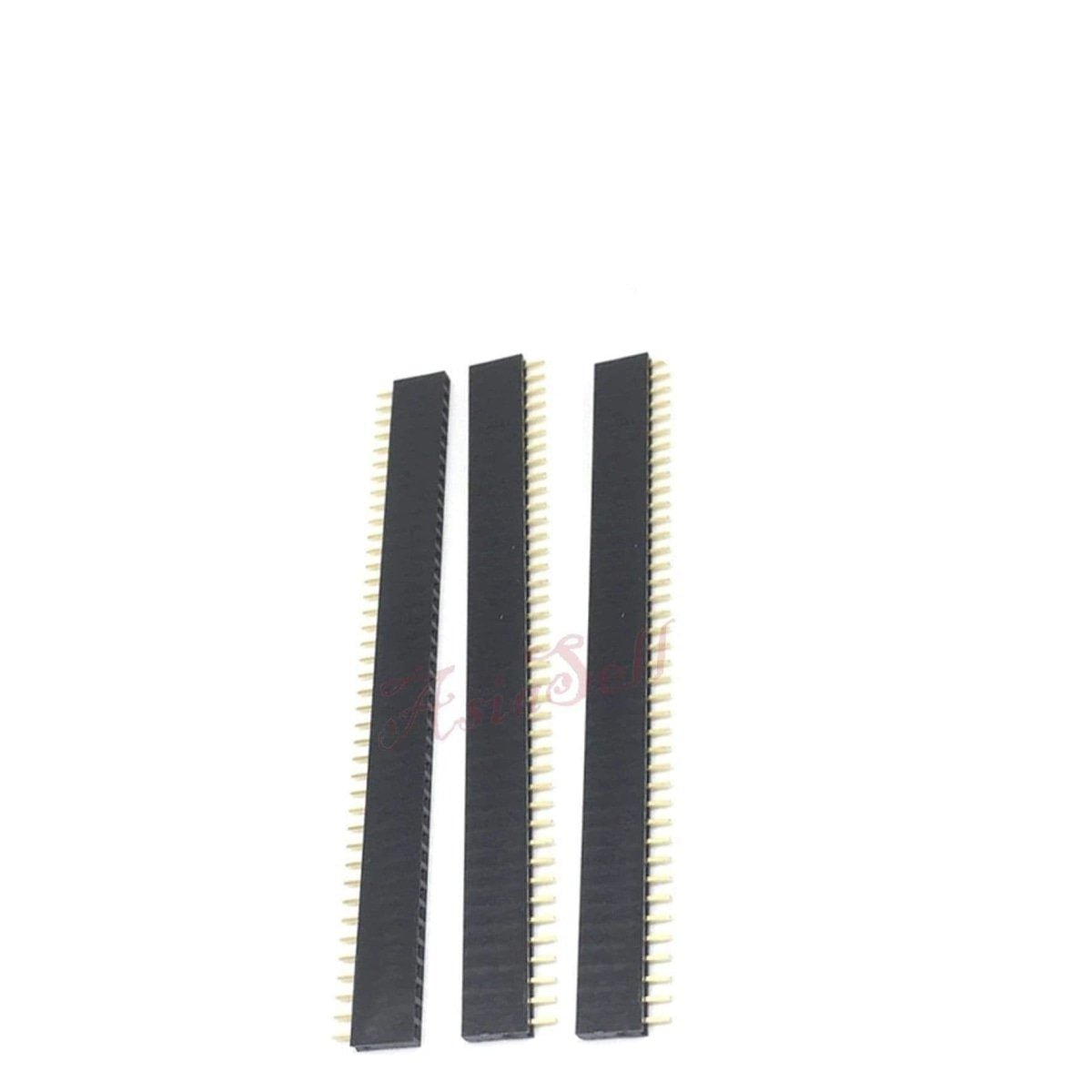 2pcs 40 Pin 1x40 Single Row Female Male 2.54mm Pitch Header Straight Right Angle Adapter - 2x Straight Female - - Asia Sell