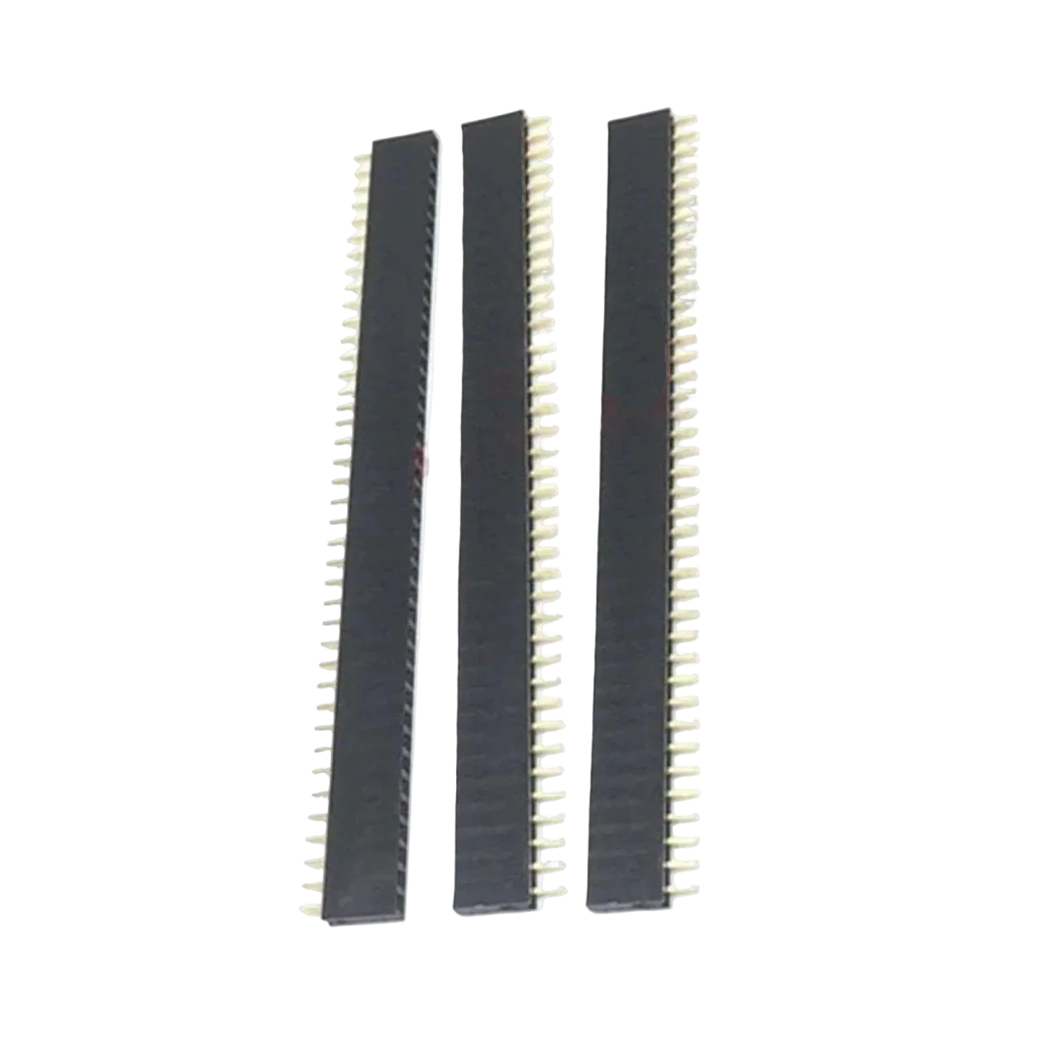2pcs 40 Pin 1x40 Single Row Female Male 2.54mm Pitch Header Straight Right Angle Adapter - 2x Straight Female - Asia Sell
