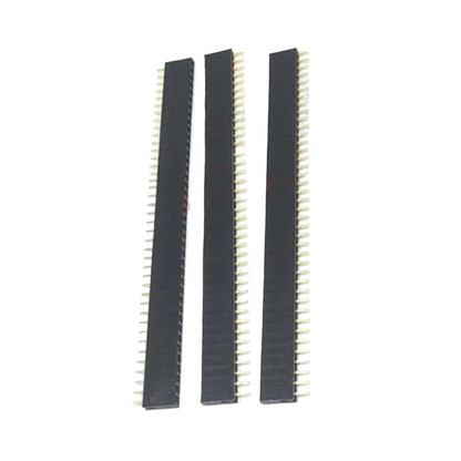 2pcs 40 Pin 1x40 Single Row Female Male 2.54mm Pitch Header Straight Right Angle Adapter - 2x Straight Female - Asia Sell