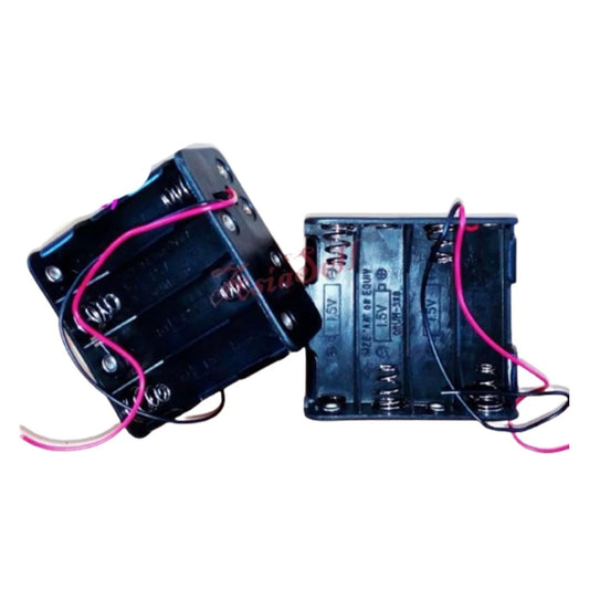 2pcs 8xAA Double Sided Battery Holder 8x1.5V 12V Box Case Wired Wires - - Asia Sell