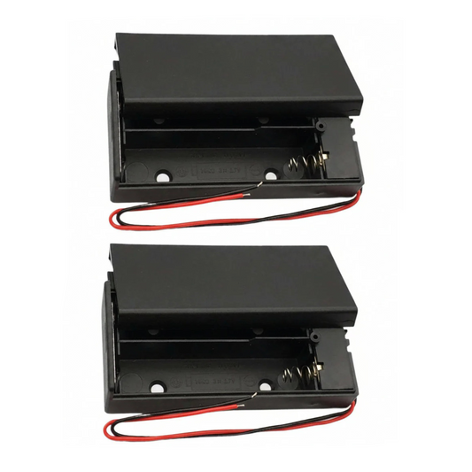 2pcs Battery Holder 2x18650 Case 7.4V Box Container Lid ON/OFF Switch 2 x 18650