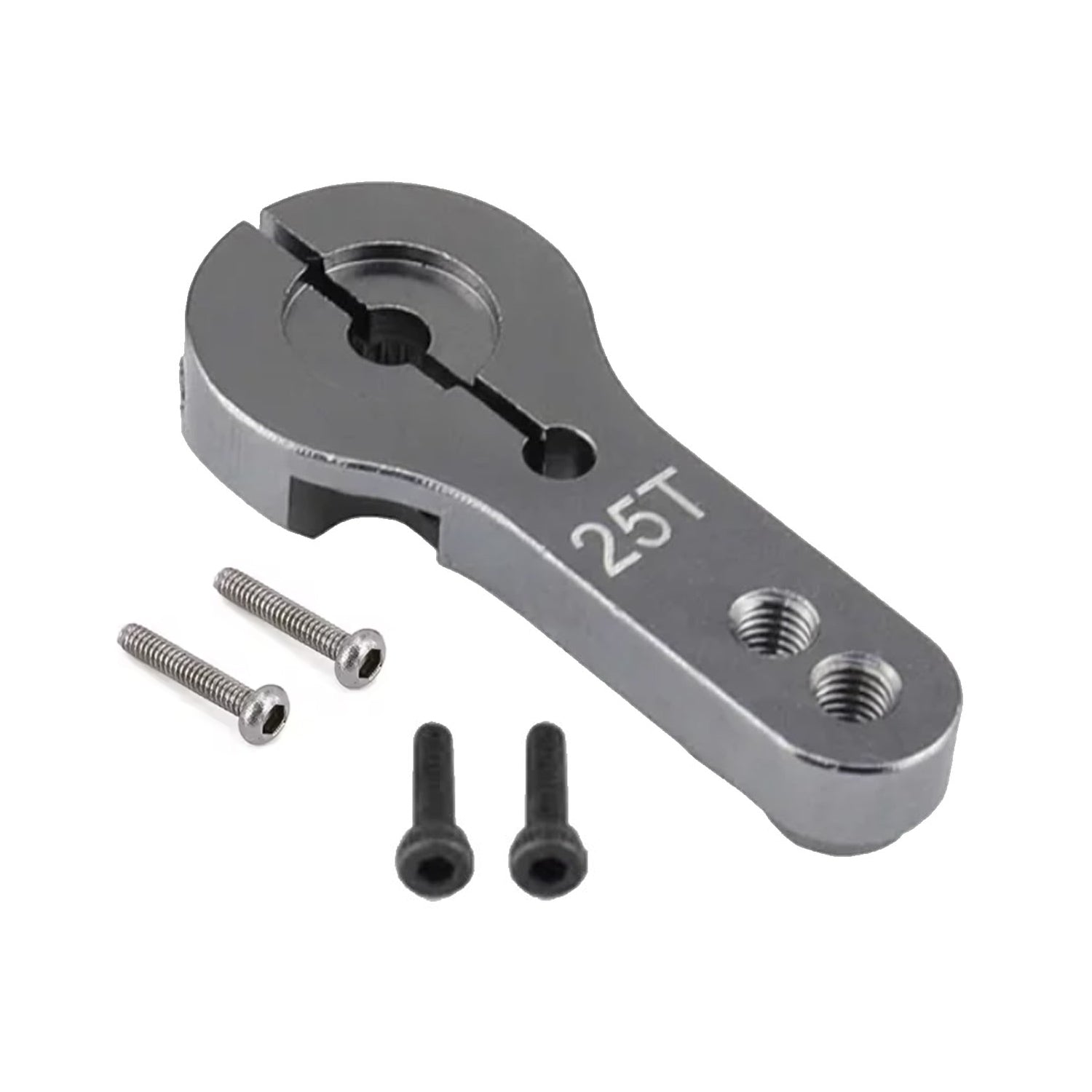 2pcs Grey 25T M3 Aluminium RC Servo Arm Horn CNC for 1:10 Model Car - Asia Sell