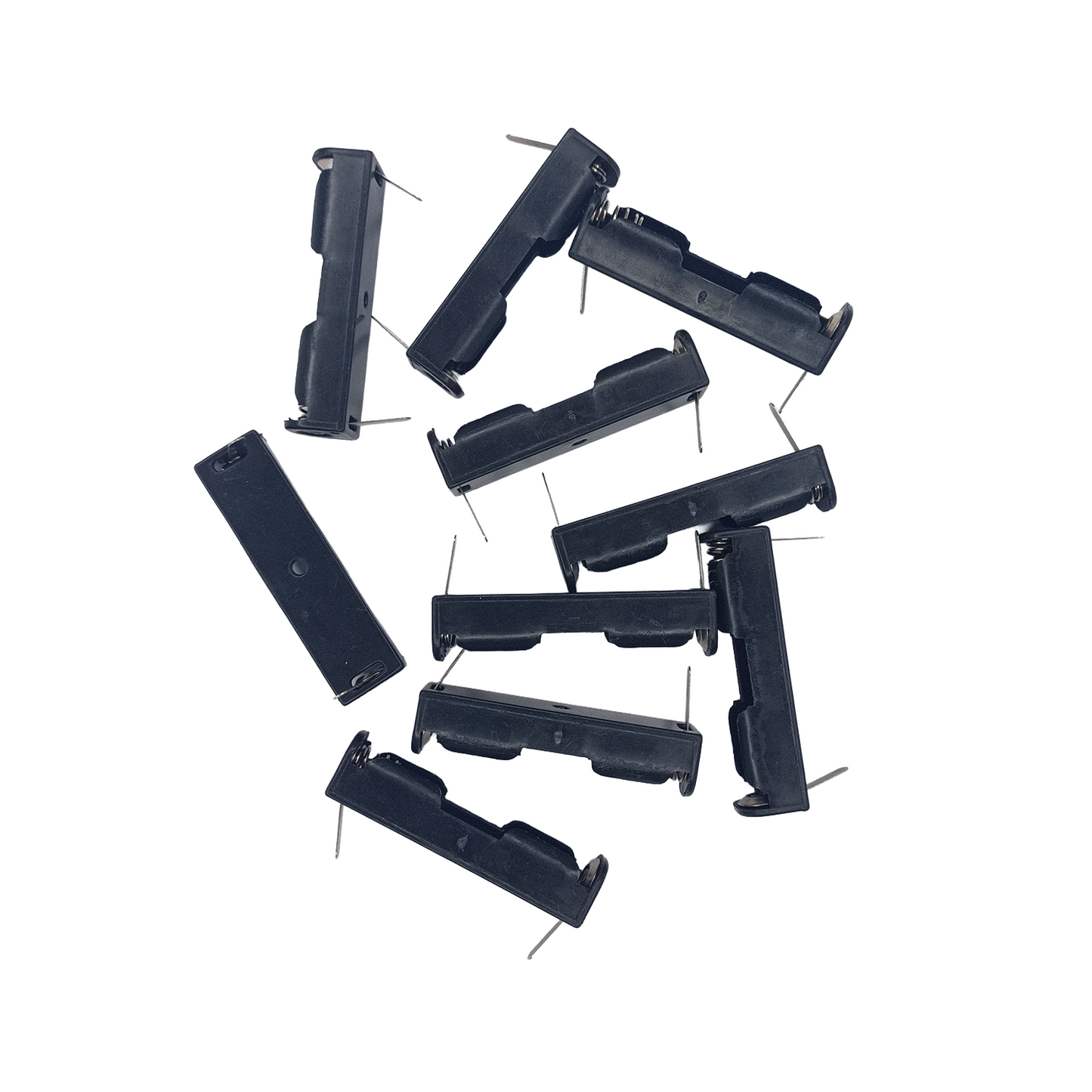 2/10pcs 1xAAA Battery Holder with Tabs 1.5V
