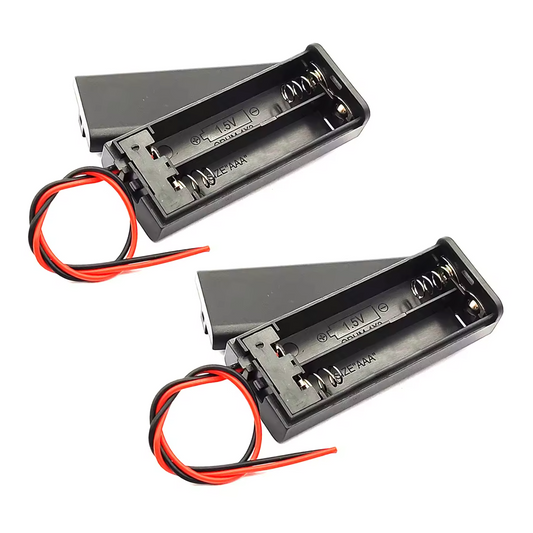2pcs 2xAAA Battery Holder 2x1.5V AAA 3V Switch Box Case Leads Wires 2 x AAA