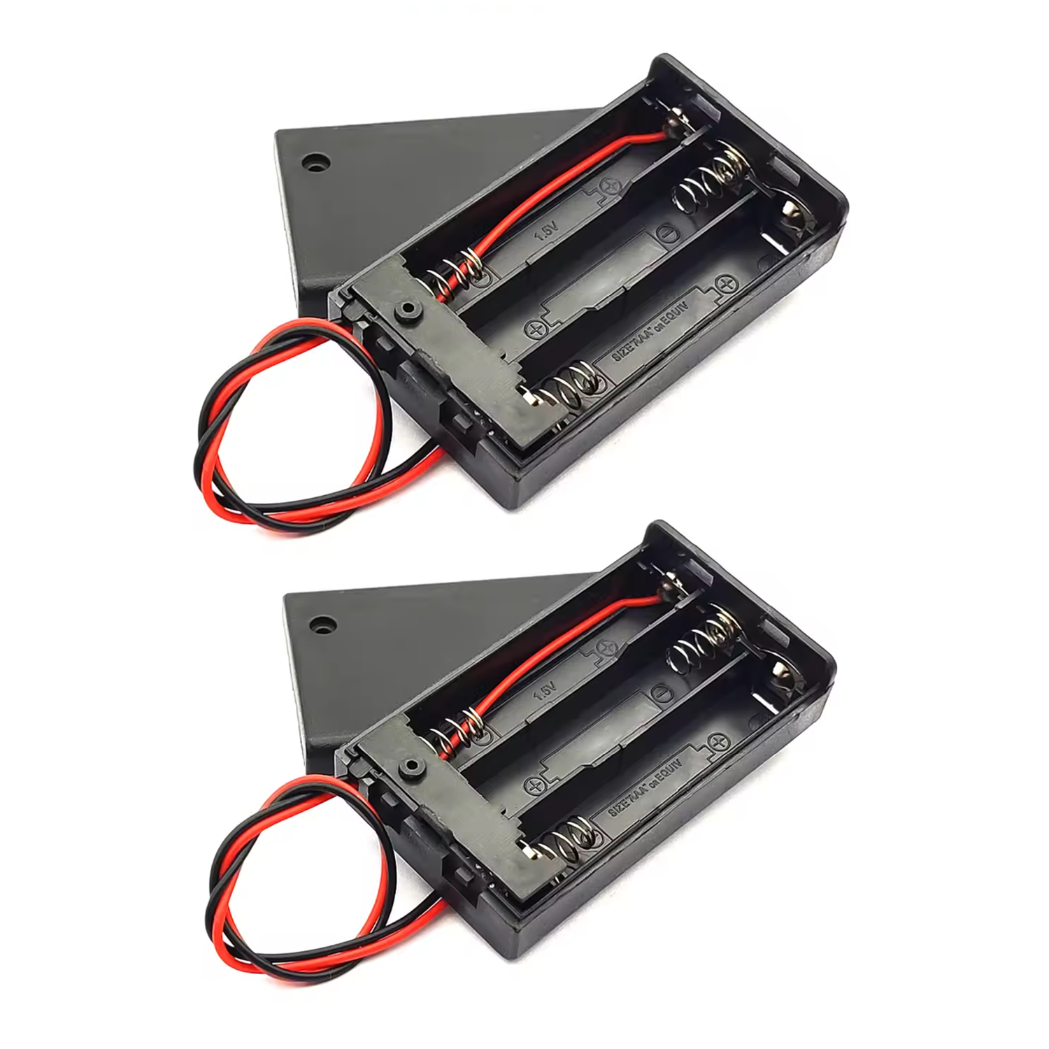 2pcs 3xAAA Battery Holder 3x1.5V AAA 4.5V Switch Box Case Leads Wires 2 x AAA | Main Image | Asia Sell