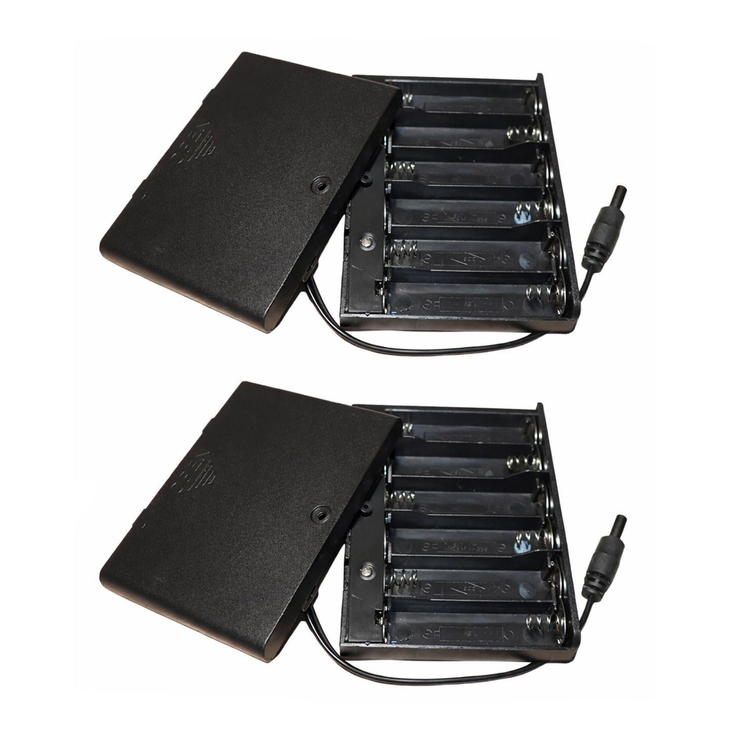 2pcs 6xAA Battery Holder 1.5V Switch Lid Box 6V AA Case Wires 6x1.5V 6 x AA