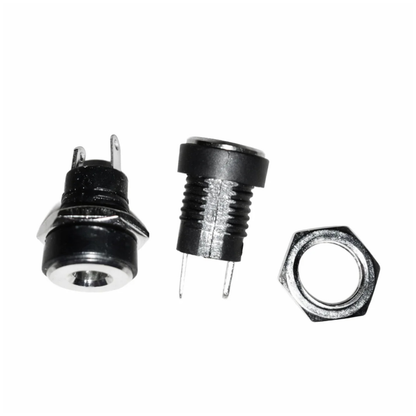 2pcs DC Power Supply Jack 3.5x1.3mm Socket Female Panel Mount Connector DC-022B