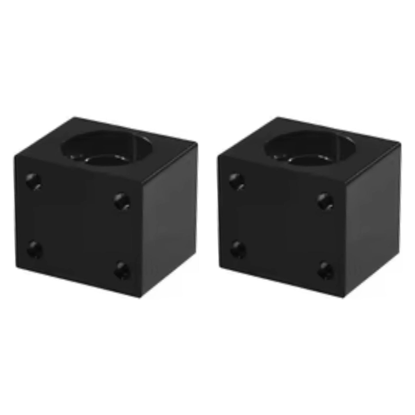 2x T8 Trapezoidal Lead Screw Nut Housing Bracket For 3D Printer Parts Reprap CNC - Black Nut Version without Nut x2