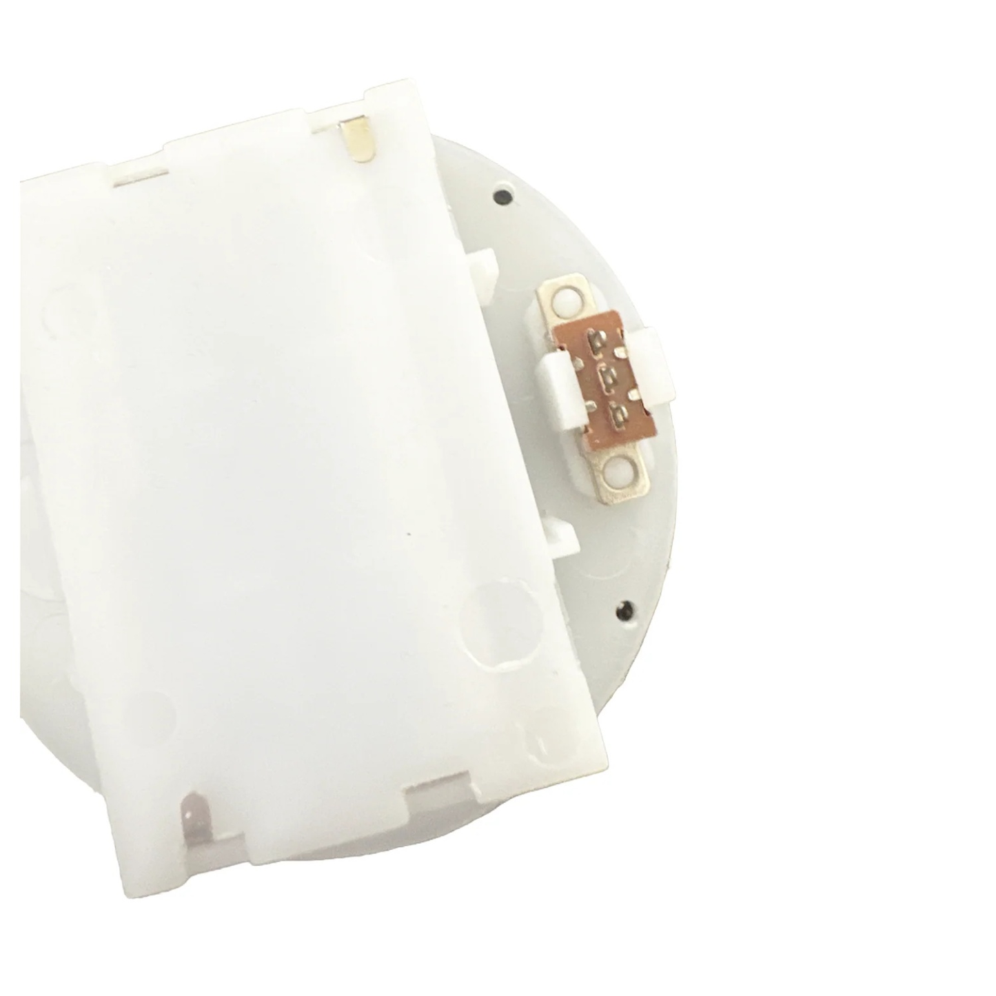 2XAAA White Battery Holder Panel Mount Case With Tabs Switch Lid Holders