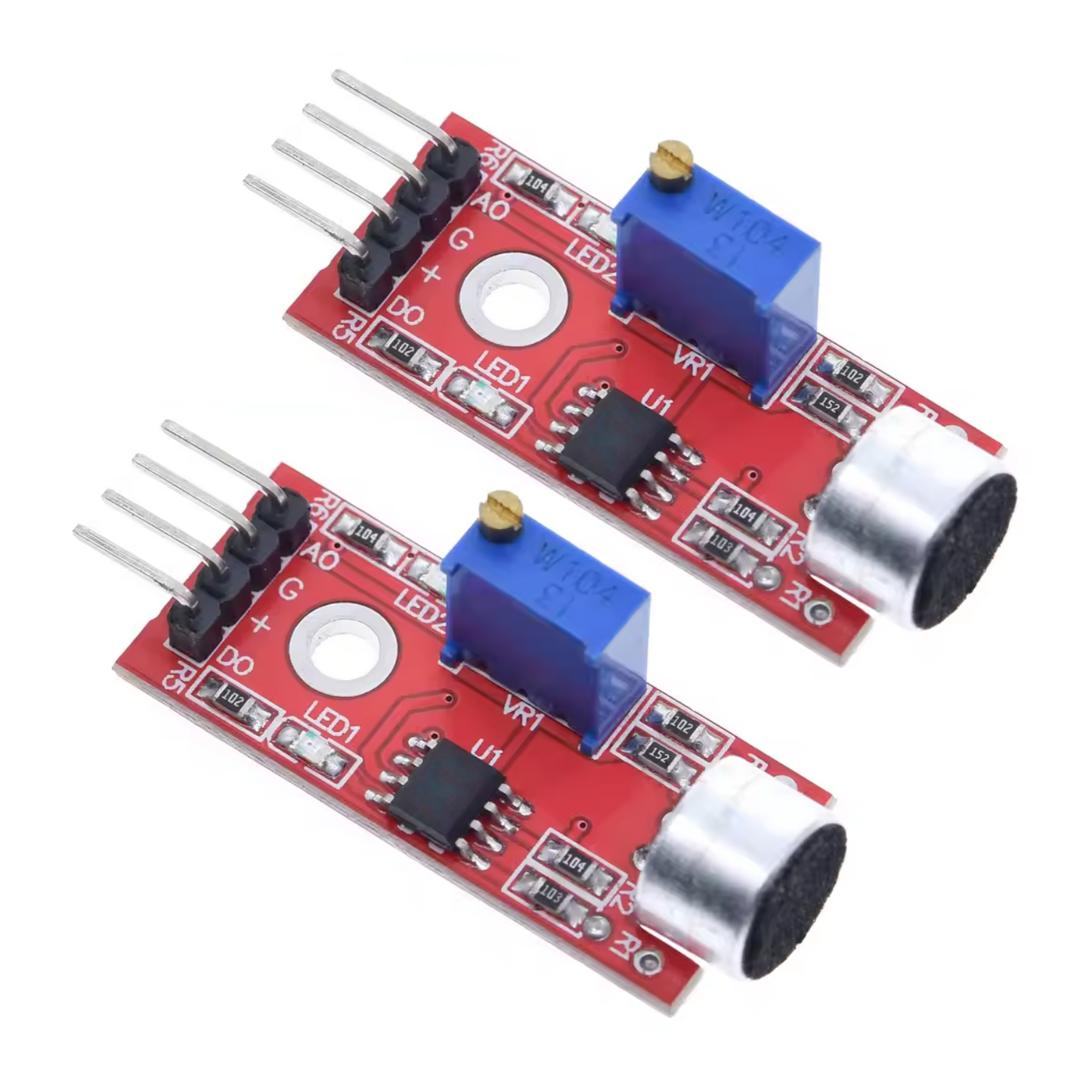 2x High Sensitivity Sound Microphone Sensor Detection Module
