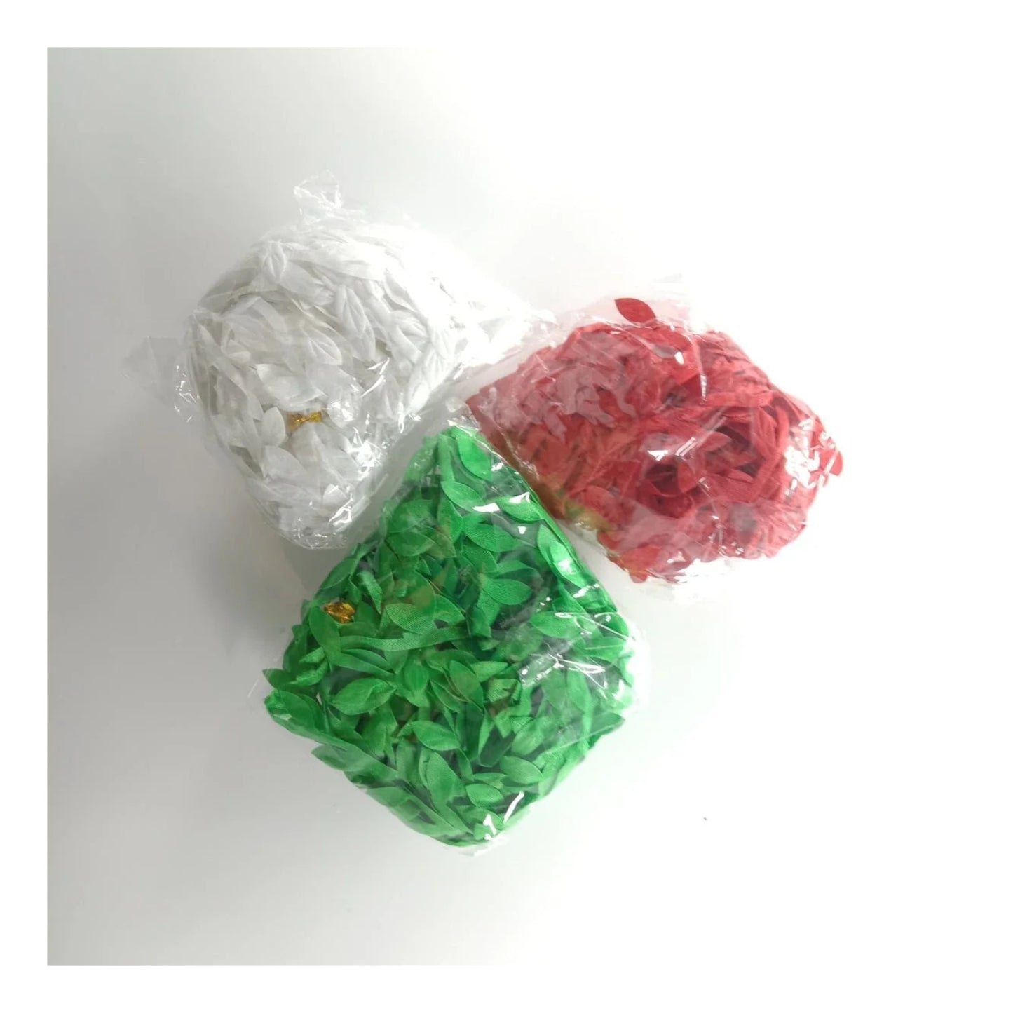 3 bags of 10m Artificial Vine Leaves Christmas Theme Red Green White Decorations Rope - - Asia Sell