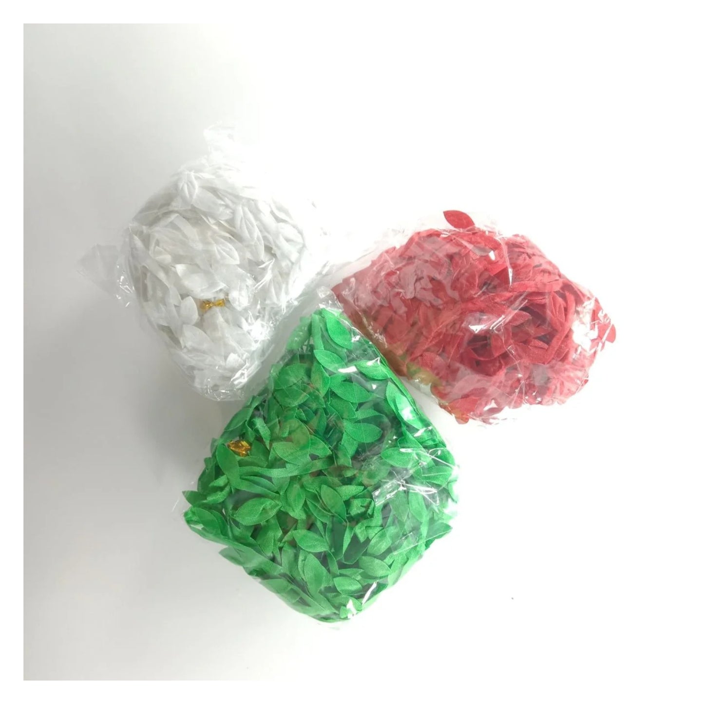 3 bags of 10m Artificial Vine Leaves Christmas Theme Red Green White Decorations Rope - - Asia Sell