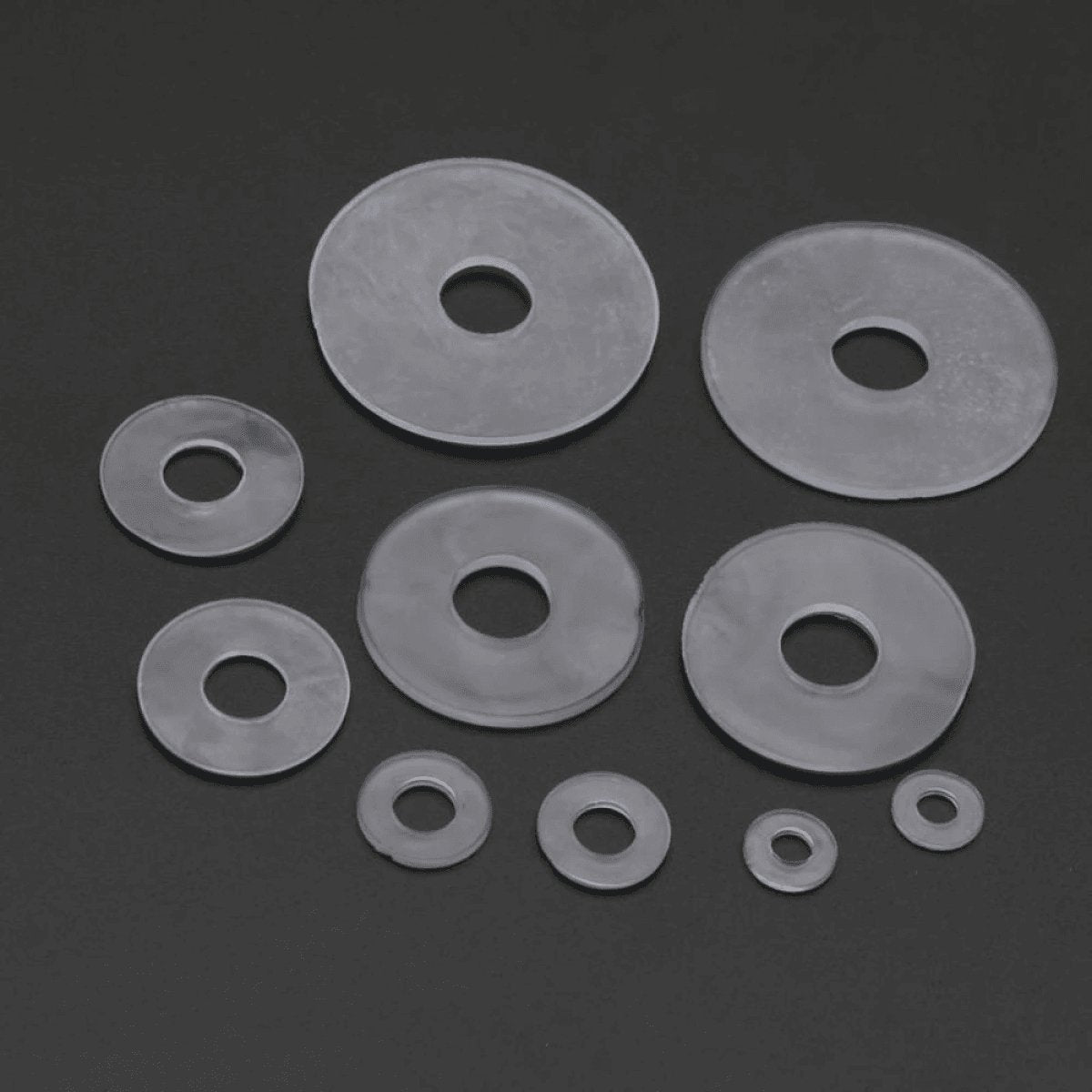 30-100pcs Soft Flexible Washers M4 M6 M8 M10 M12 Gasket Plastic Tool - 100pcs M4x12 - Asia Sell