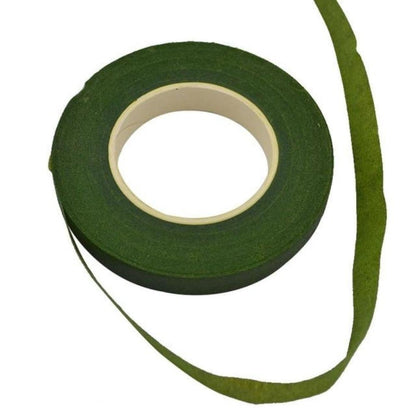 30m 12mm Bouquet Floral Stem Stretchy Tape Flower Stamen Wrapping Florist Green - Green - - Asia Sell