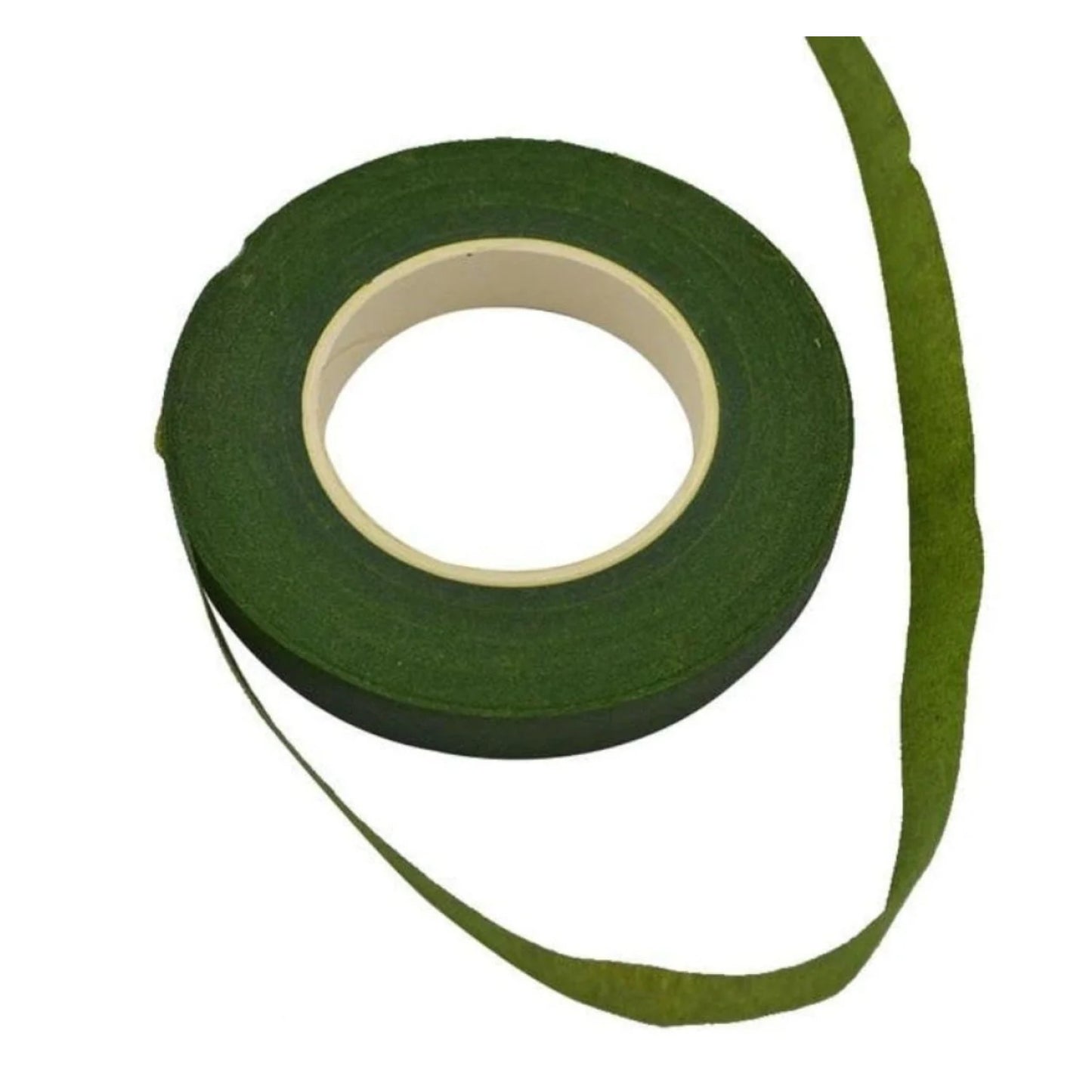 30m 12mm Bouquet Floral Stem Stretchy Tape Flower Stamen Wrapping Florist Green - Green - Asia Sell