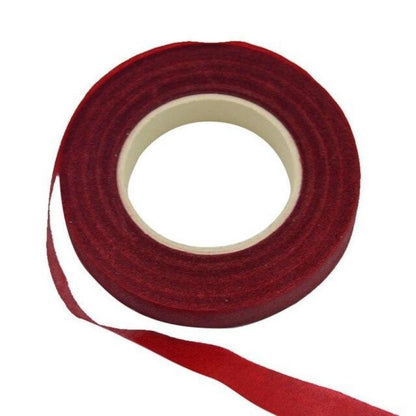 30m 12mm Bouquet Floral Stem Stretchy Tape Flower Stamen Wrapping Florist Green - Red - - Asia Sell